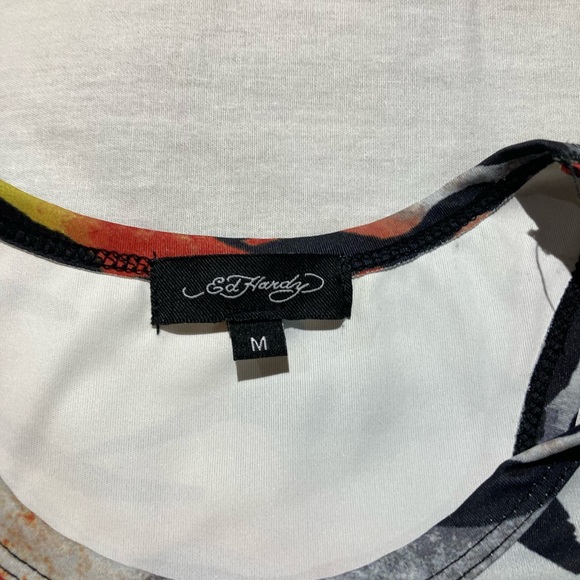 Ed Hardy Tiger Striped Tank Top, Women’s size medium, NWT! - Picture 2 of 4